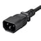 Monoprice Power Adapter Cord Cable, Black, 1 ft. 1302 - alternate 6