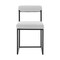 Homeroots Set of Two Gray And Black Upholstered Polyester Open Back Dining Side Chairs 569415 - alternate 4