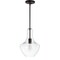 Jonathan Y Watts 10.5" 1-Light Mid-Century Modern Iron/Glass LED Pendant, Oil Rubbed Bronze/Clear JYL6400B - alternate 8