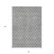 Homeroots 8' X 10' Gray And Ivory Geometric Washable Indoor Outdoor Area Rug 596108 - alternate 6