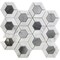 Apollo Tile 11x13 Bardiglio Nuvolato, Bianco Carrara Marble Floor and Wall Mosaic Tile 5.15 sqft/case, 5PK APLSE88G09A - alternate 6