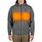 Milwaukee Tool Men's Heated Hoodie, Up to 8 hours Time, Zipper Closure, Gray, Size M M200G-21M - alternate 1