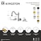Kingston Brass Two-Handle Wall Mount Kitchen Faucet, Polished Brass KS1282BPL - alternate 2