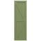 Ekena Millwork True Fit PVC Two Equal Panel Farmhouse Fixed Mount Shutters w/ Z-Bar, Moss Green , 12W x 42H, PR TFP102FH12X042MG - alternate 4