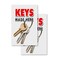 Signmission Keys Made Here, Vinyl Decals Only 24 Inch x 36 Inch, Vinyl Decal, 2PK DSB-2436-2PACK-Keys Made Here - alternate 1