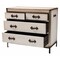 Baxton Studio Benton Vintage White Canvas 4-Drawer Storage Cabinet 251-13913-ZORO - alternate 4