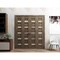 Sartodoors Sliding Closet Double Bi-fold Doors Oak Solid Core Modern Interior QUADRO4445DBF-AKA-96 x 80 (4* 24x80) - alternate 3