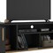 Homeroots Modern Black And Natural Long Door TV Stand 389029 - alternate 4