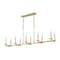 Z-Lite Kaden 10-Light Linear Chandelier, 12 in W, Modern Gold 3045-10L-MGLD - alternate 1