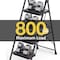 Wrightmaster 4.2 ft. Metal Lightweight Step Ladder, 9 ft. Reach, with Safety Lock Design 800 lb. Load Capacity ZOR-WK24-4-DF - alternate 5