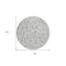 Homeroots 8' Silver And Ivory Round Geometric Washable Indoor Outdoor Area Rug 599312 - alternate 5