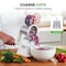 Nutrichef 3 in 1 Cheese Grater & Shredder, White NCCHS3DRWH - alternate 5