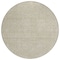 Homeroots 8' Beige Round Geometric Washable Indoor Outdoor Area Rug 607472 - alternate 3