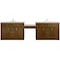 James Martin Vanities Bellshire 120" Dual Vanity Set w/24" Make-Up Counter, Honey Oak w/3 cm Tajnar Eclos Top w/FreePower 660-VMC120-HNO-FTJR - alternate 1