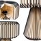 Jonathan Y Zelda 12.8" Modern Art Deco Paper Pleated Shade Accent LED Table Lamp, Black/Off-White JYL9107C - alternate 4