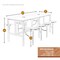 Regency Endure Standing Height Collaborative Table & Chair Set with 8 Pull-Out Stools, White Dry Erase Top 9008-WHT-DVN - alternate 4