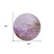 Homeroots 8' Lavender Brown And Ivory Round Abstract Washable Indoor Outdoor Area Rug 604799 - alternate 2