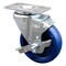 Service Caster 4 Inch Solid Polyurethane Wheel Swivel Top Plate Caster with Brake SCC SCC-20S414-SPUS-TLB-TP3 - alternate 1
