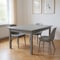 Homeroots 48" Gray Solid Wood Dining Table 548861 - alternate 4