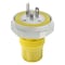 Leviton Straight Blade Plug, 15 A, Yellow LNR80-1Y - alternate 1