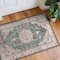 World Rug Gallery Traditional Oriental Medallion Washable Non Slip Area Rug 2 ft x 4 ft Green WR84GREEN2X4 - alternate 1