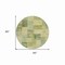 Homeroots 8' Artichoke Green Round Geometric Washable Indoor Outdoor Area Rug 608258 - alternate 3