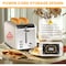 Simple Deluxe Toaster 2-slice, Defrost, Bagel, Cancel setting with LED Red lighting, 1-6 level Browning120V, 60Hz HKTOST2WHTV2 - alternate 3