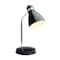 Newhouse Lighting Oxford 13 in. Black Metal Flexible Classic Goose Neck Design Desk or Table Lamp NHDK-OX-BK - alternate 1
