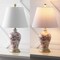 Jonathan Y Grace 24" French Country Cottage Ceramic/Iron Floral Urn LED Table Lamp, White/Red JYL3009C - alternate 3