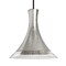 Besa Lighting Rio Stem Pendant, Silver Foil/Clear, Black Finish, 1x9W LED 1TT-RIOSF-LED-BK - alternate 1