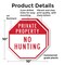 Signmission Private Property No Hunting, 10 inch X 10 inch, Plastic Sign, 2PK OC-P-2PACK-10-147 - alternate 5