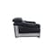 Homeroots 73in Black and Silver Italian Leather Loveseat 720505 - alternate 5