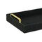Homeroots 16in Black Wood And Linen Serving Tray With Handles 401792 - alternate 6