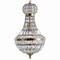 Jonathan Y Regina 10 in. Crystal/Metal Empire LED Pendant, Antique Brass JYL6108A - alternate 7