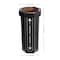 Happimess Fleur 25-Gallon Disposable Corrugated Cardboard Event Trash Can and Recycling Bin, Bridal Black, 2PK HPM1301A-SET2 - alternate 6