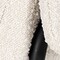 Homeroots Cream and Black Boucle And Metal Dining Arm Chair 605665 - alternate 2