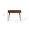 Homeroots 47" Brown Writing Desk 370543 - alternate 4