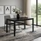 Homeroots 47" Black Wood Dining Table 630376 - alternate 5
