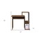 Homeroots 37" Oak and Black Wood and Metal Computer Desk 491432 - alternate 3