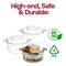 Smarty Had A Party 3.4 oz. Clear Round Disposable Plastic Mini Dessert Pots (288 Pots), 288PK 2637-CASE - alternate 4
