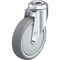 Blickle Kingpin Swivel Caster, TPR, 5", 265 lb. LKRA-TPA 126KF - alternate 1