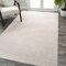 Jonathan Y Haze Solid Low-Pile Ivory 4 ft. x 6 ft. Area Rug SEU100D-4 - alternate 4