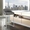 Armen Living Katherine 30in Bar Stool in Brushed Stainless Steel with Gray Faux Leather LCKABABSGRY30 - alternate 2