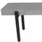 Homeroots 63in Gray and Black Concrete Dining Bench 473175 - alternate 3