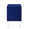 Homeroots 24" Navy Blue And Clear Wood And Acrylic End Table With Two Drawers 544102 - alternate 3