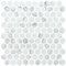 Andova Tiles Vargal 1-in. Honeycomb Marble Look  Recycled Glass Hexagon Wall & Floor Mosaic Tile, 11PK ANDVAR1296 - alternate 1