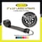 Tie 4 Safe 2'' x 10' Side Mount Wheel Net Tie Down Kit w/ Flat Hook. WLL: 3,333 LBS Black, 4PK RT04CK-5210-M11W9-BLK-BW02P-BLK-4 - alternate 1