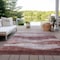 Homeroots 8' X 10' Blush And Brown Abstract Washable Indoor Outdoor Area Rug 604962 - alternate 2