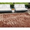 Homeroots 9' X 12' Orange Ikat Washable Indoor Outdoor Area Rug 576999 - alternate 1