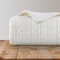 Lavish Home Cable Knit Throw Blanket 60x80 Soft & Cozy Blanket Throws with Cable Knit Pattern & Warm Sherpa 66-THROW80-I - alternate 2